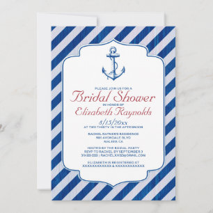 Invitaciones a la ducha nupcial náutica