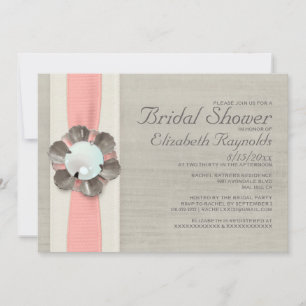 Invitaciones a la ducha nupcial Pearls