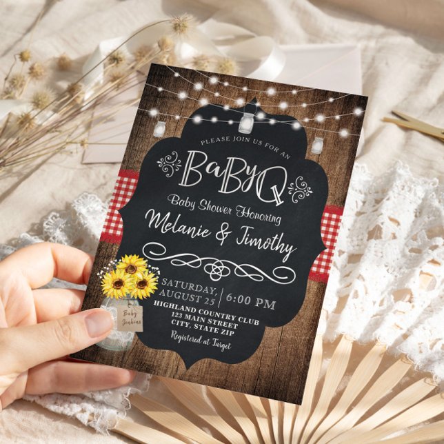 Invitaciones a la ducha para bebé BBQ Country Baby (Subido por el creador)