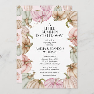 Invitaciones a la ducha para bebé Chica de las cal