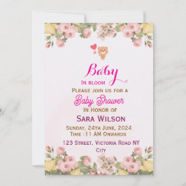 Invitaciones a la ducha para bebés