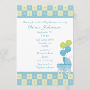 Invitaciones a la ducha para bebés