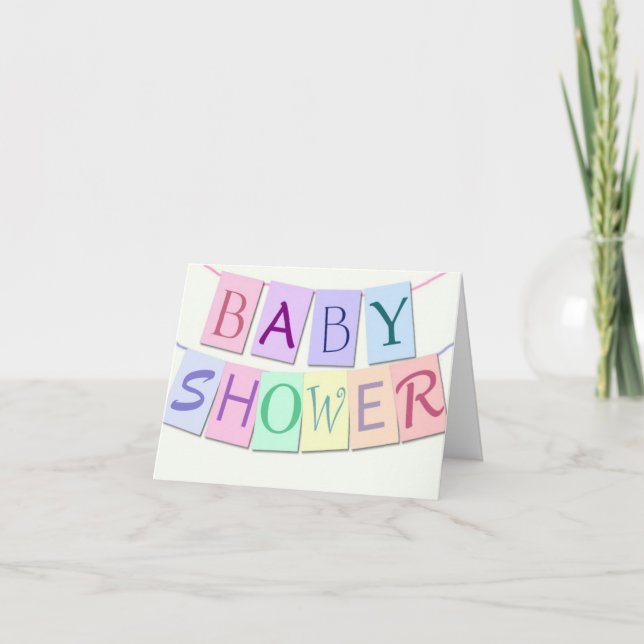 Invitaciones a la ducha para bebés (Anverso)