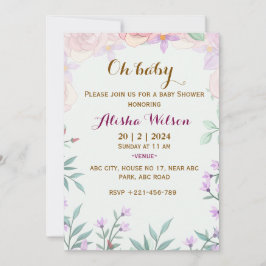 Invitaciones a la ducha para bebés