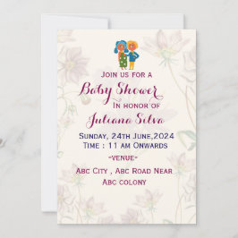 Invitaciones a la ducha para bebés