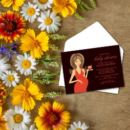 Invitaciones a la ducha para bebés {Brown}