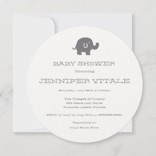 Invitaciones a la ducha para bebés con elefante li