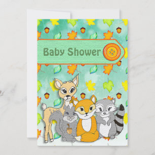 Invitaciones a la ducha para bebés de animales for