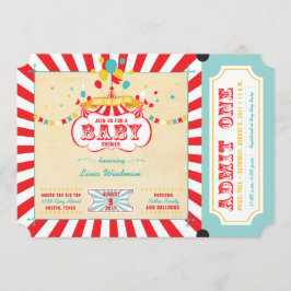 Invitaciones a la ducha para bebés de Carnaval
