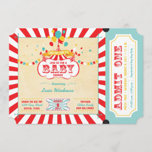 Invitaciones a la ducha para bebés de Carnaval