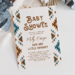 Invitaciones a la ducha para bebés de Cowboy | Beb<br><div class="desc">Invitación Baby Shower de Cowboy del Suroeste Listo para ser personalizado por usted!</div>