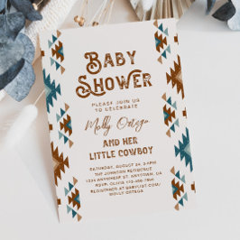 Invitaciones a la ducha para bebés de Cowboy | Beb