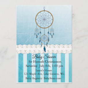 Invitaciones a la ducha para bebés de Dreamcatcher