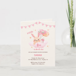 Invitaciones a la ducha para bebés de Halloween ro