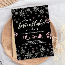 Invitaciones a la ducha para bebés de invierno col