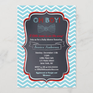 Invitaciones a la ducha para bebés de la bolera de