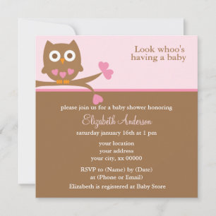 Invitaciones a la ducha para bebés de Leche Rosa