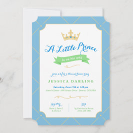 Invitaciones a la ducha para bebés de Little Princ