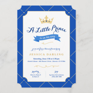 Invitaciones a la ducha para bebés de Little Princ