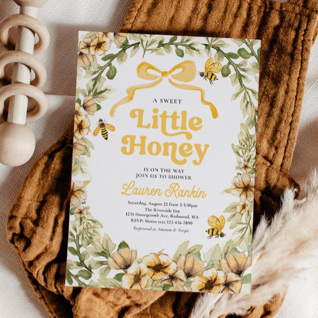 Invitaciones a la ducha para bebes de miel (Subido por el creador)