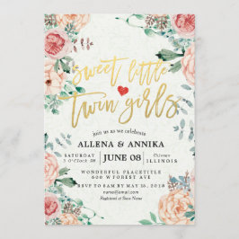 Invitaciones a la ducha para bebés Dulces Chicas g