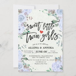 Invitaciones a la ducha para bebés Dulces Chicas g
