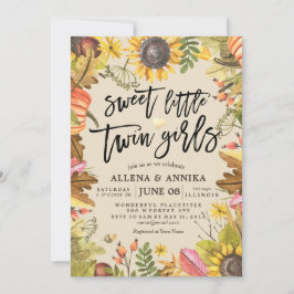 Invitaciones a la ducha para bebés Dulces Chicas g