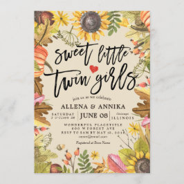 Invitaciones a la ducha para bebés Dulces Chicas g