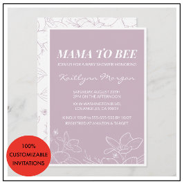 Invitaciones a la ducha para bebés Elegante Floral