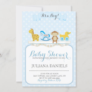 Invitaciones a la ducha para bebés en guardería