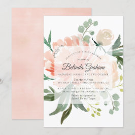Invitaciones a la ducha para bebés | Floral dulce