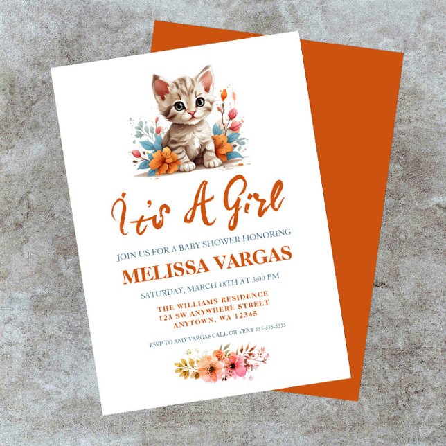 Invitaciones a la ducha para bebés gatitos (Subido por el creador)
