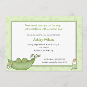 Invitaciones a la ducha para bebés gemelos