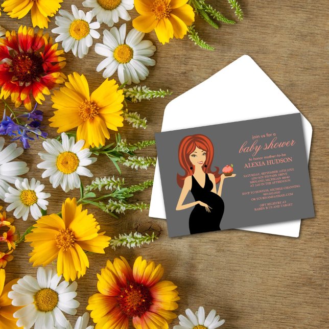 Invitaciones a la ducha para bebés {Gris} (Subido por el creador)
