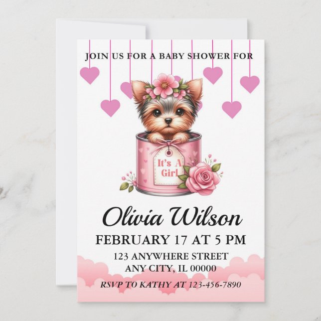 Invitaciones a la ducha para bebés, invitaciones a (Anverso)