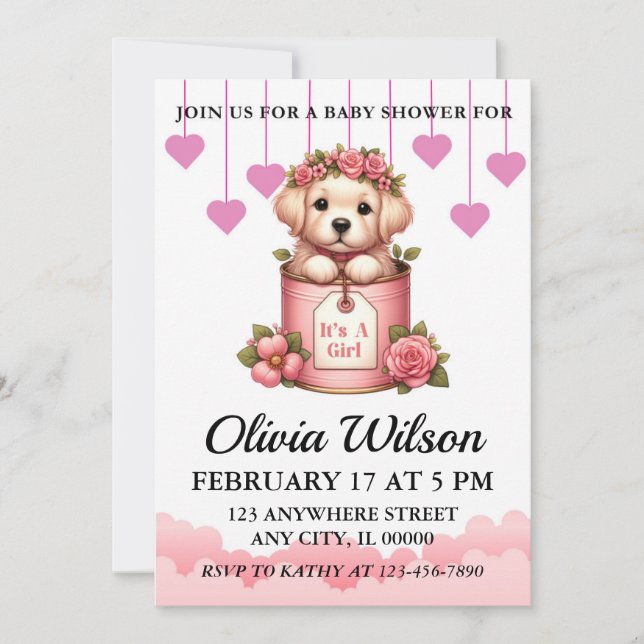 Invitaciones a la ducha para bebés, invitaciones a (Anverso)