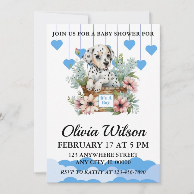 Invitaciones a la ducha para bebés, invitaciones a (Anverso)
