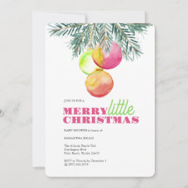 Invitaciones a la ducha para bebés para navidades