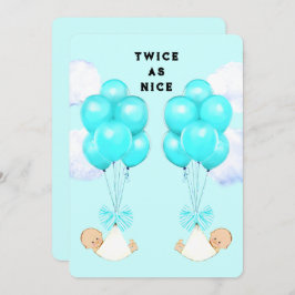 Invitaciones a la ducha para bebés para niños geme