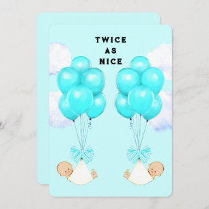 Invitaciones a la ducha para bebés para niños geme