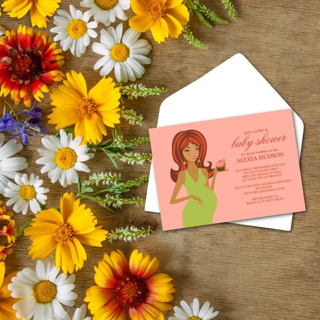 Invitaciones a la ducha para bebés [rosa] (Subido por el creador)