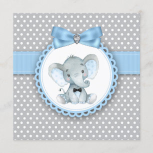 Invitaciones a la ducha para niños con Elefante Gr