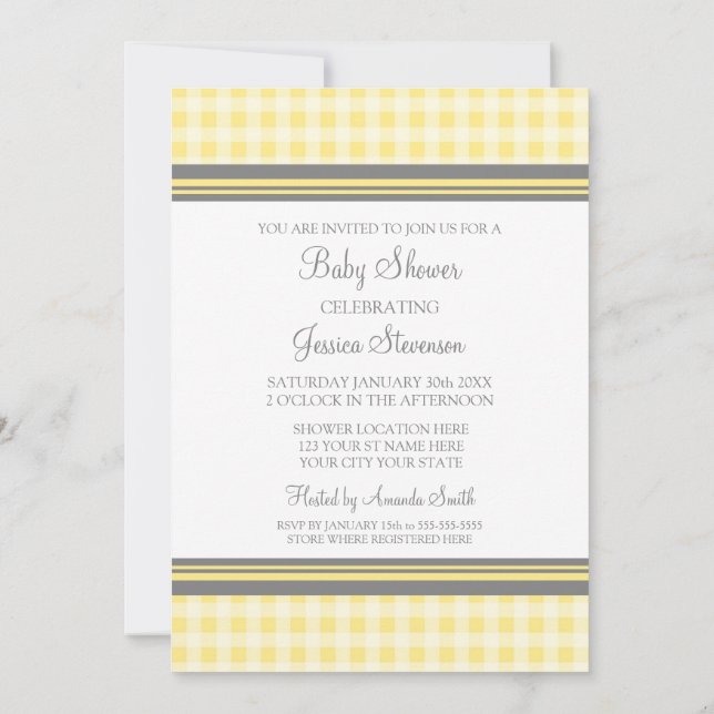 Invitaciones a la ducha para Personalizados de Lem (Reverso)