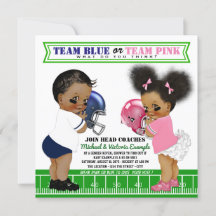 Invitaciones a la ducha revelan género afroamerica