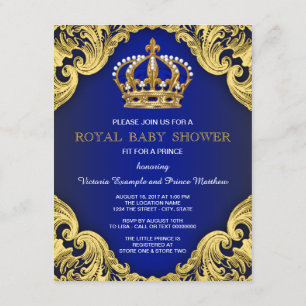 Invitaciones a la ducha Royal Prince Baby