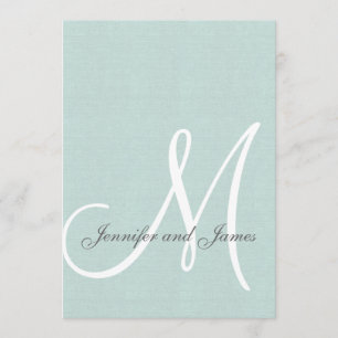 Invitaciones a la elegante boda verde de la Casa d