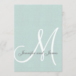 Invitaciones a la elegante boda verde de la Casa d