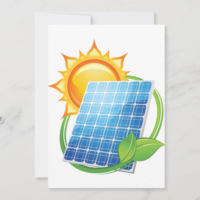 Invitaciones a la energía solar (Anverso)