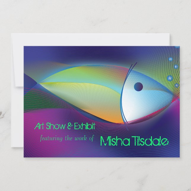 Invitaciones a la exposición de arte de la galería (Anverso)