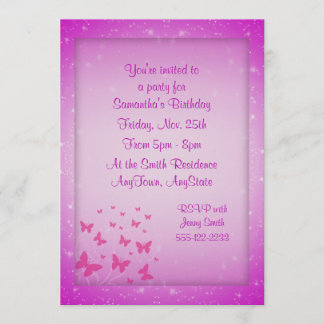 Invitaciones a la fantasía de mariposas